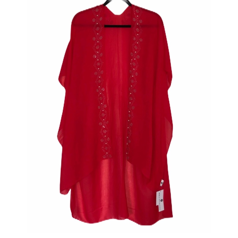 Pearl Studded Kimono Cover Up